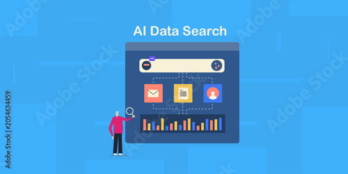 Foto AI data search and extraction platform, structured analytics and visualization workflow