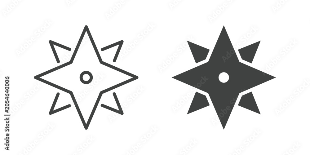 Obraz premium Navigation icon. Line and glyph solid icon