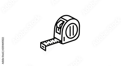Tape measure tool for construction projects.