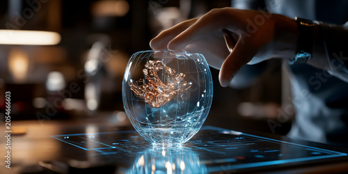 Early-Stage Innovation with Holographic Elements for Futuristic Technology and Next-Gen Digital Transformation