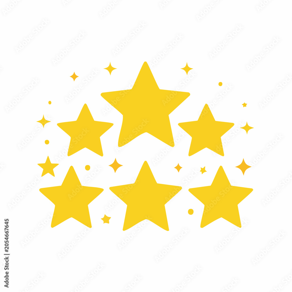 Fototapeta premium Golden Stars Cluster