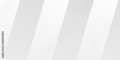 Εκτύπωση καμβά Vector oblique stripe diagonal black and white line gradient fabric transparent diagonal line cloth