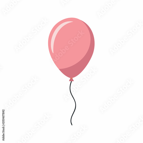 Pink Balloon Illustration
