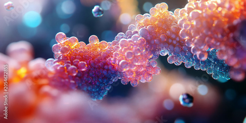 DNA Replication Shown Through Digital Visualization for Genetic Research and Molecular Biology Education