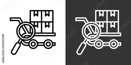 Foto Sourcing Black And White Multiple Style Icon Set Collection Pack Vector Illustra