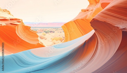 Abstract sandstone rock formation with colorful wave pattern landscape sandstone landscape formation abstract sedimentary textures formations sculpture national