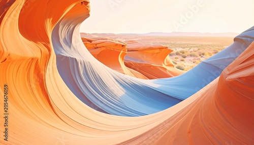 Orange sandstone canyon landscape with swirling rock patterns sandstone landscape formation sedimentary textures formations sculpture national wilderness geological