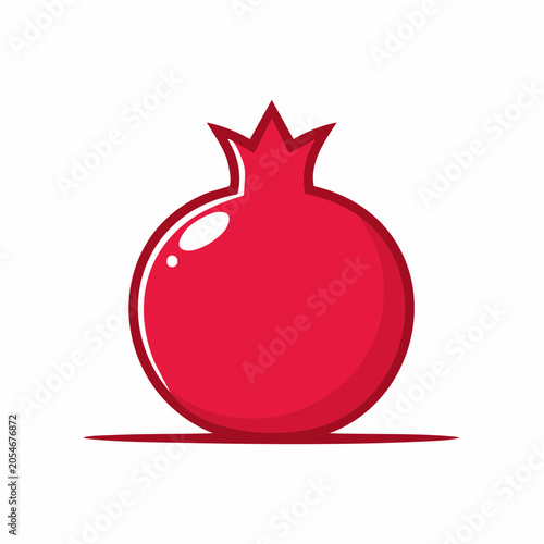 Stylized Pomegranate Icon