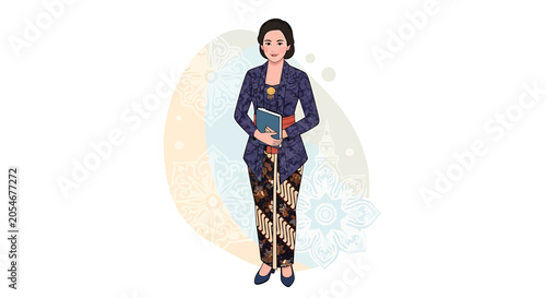 Woman Holding a Laptop Computer Device.
