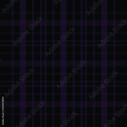 gothic style dark purple violet and black scottish tartan plaid checkered stripe modern fashion fabric skirt print pattern illustration design background