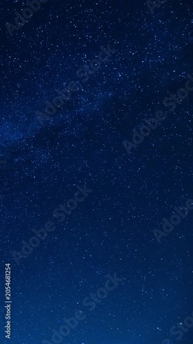 Vertical Summer Milky Way Galaxy Universe Top Time Lapse Astrophotography
