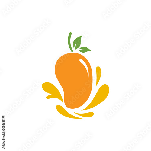 fresh manggo logo and icon vector