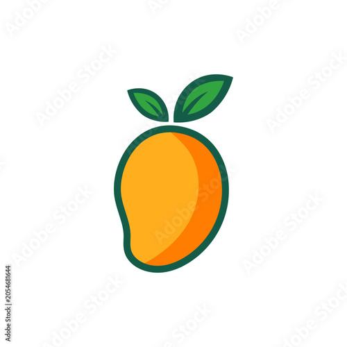 fresh manggo logo and icon vector