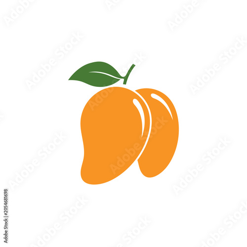 fresh manggo logo and icon vector