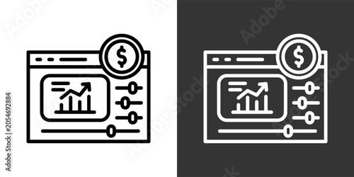 Photos Inflation Control Black And White Multiple Style Icon Set Collection Pack Vector