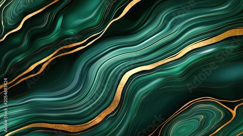 Abstract luxury emerald green marble texture with elegant golden veins patterns luxurious green marble surface with intricate flowing gold liquid veins
