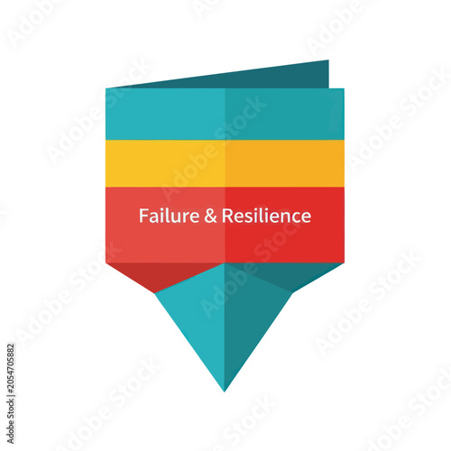 Colorful Resilience Concept Logo Design.