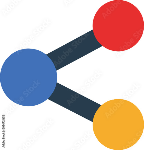 Connected Network Nodes - A Visual Representation of Data Sharing.