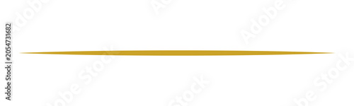 Φωτογραφία Gold Horizontal Line Divider Isolated on Transparent Background Elegant Decorative Border Element