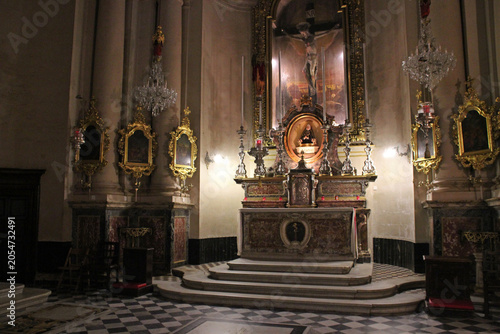 Photos baroque (?) chapel at the our lady of immaculate conception in bormla in malta