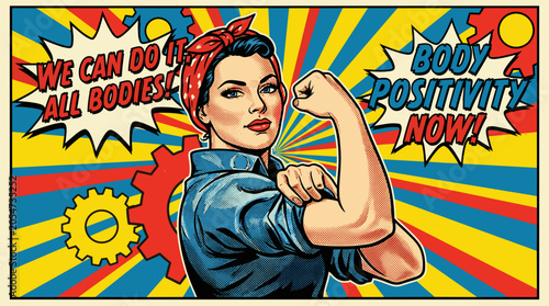 Rosie the Riveter Body Positivity Poster.