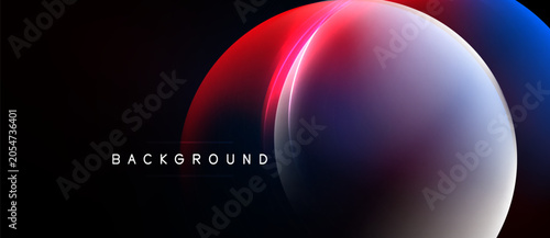 Foto Abstract design features vibrant red, blue gradients