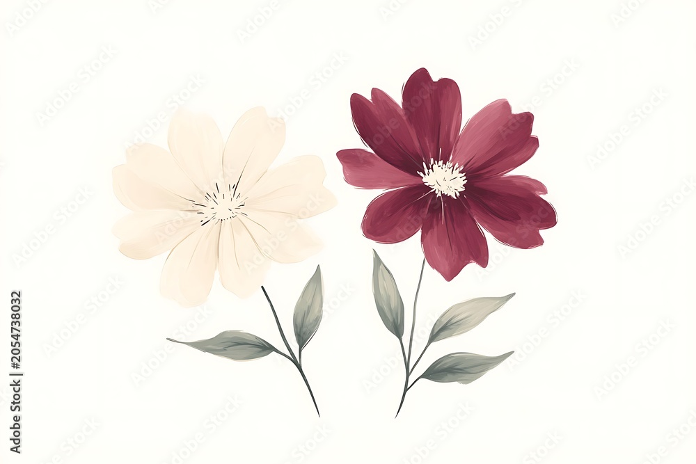 Obraz premium Delicate floral illustration