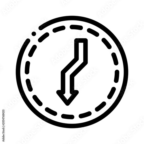Obraz na plátně indent left line icon