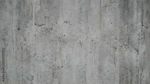 Neutral gray concrete wall texture background empty cement surface with copy space