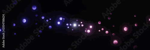 Colorful Bokeh Lights on Black Background