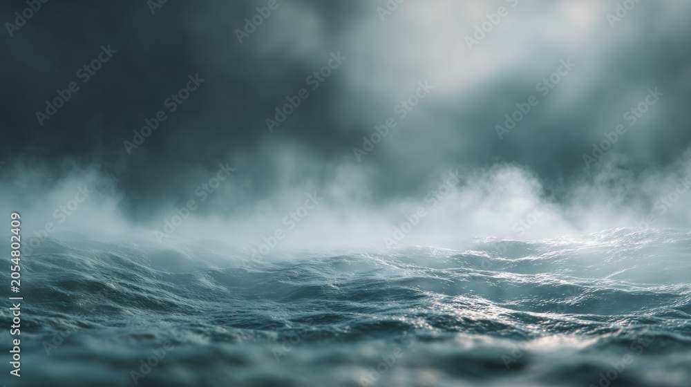 Naklejka premium Stormy ocean