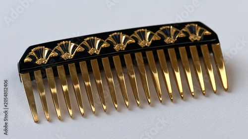 Gold Decorative Hair Comb / 金色の装飾的なヘアコーム