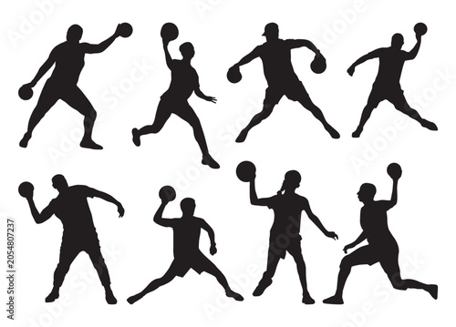 Dodgeball Player vector, Dodgeball Player clipart, Dodgeball Player silhouette
