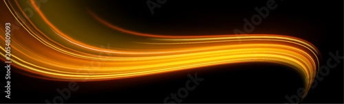 Foto Vibrant expressway vector flows through a futuristic scene with glowing energy paths