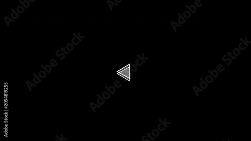 Creative UI Loading Animation Star Shape Geometry Futuristic Rotate Scale Clean White Loop Transparent Background