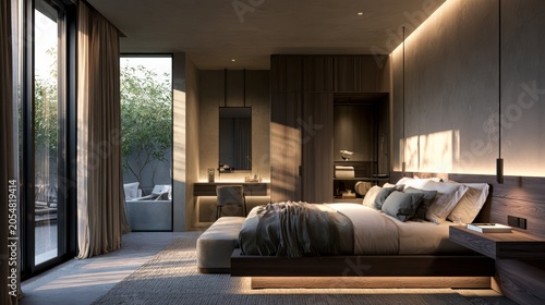 Compact Luxury Single Hotel Room Interior