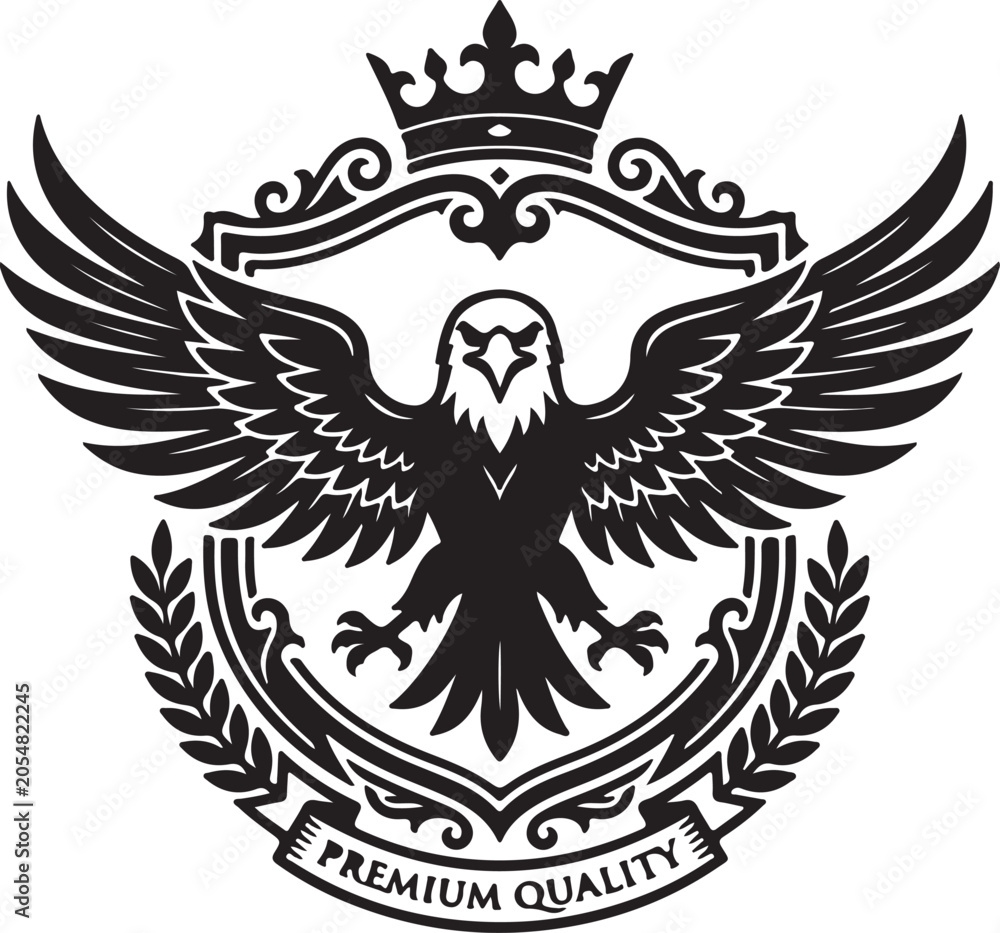 Fototapeta premium eagle crest icon