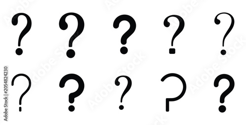 Photos Question Marks Galore: A collection of question mark symbols