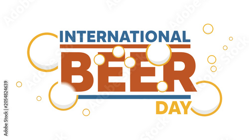 Konstfotografi International Beer Day graphic with bubbles