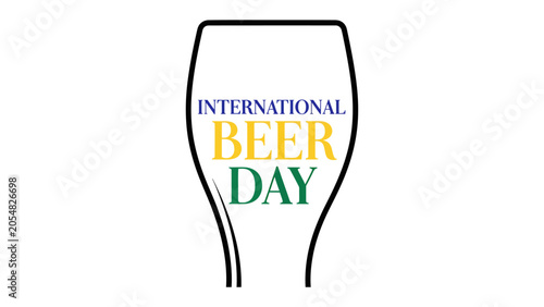Konstfotografi International Beer Day Illustration