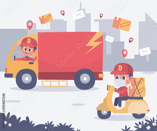 Driver Delivery illustration