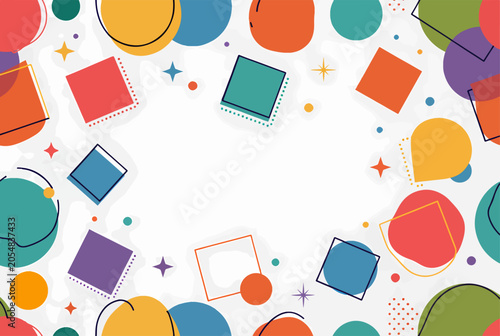 55657674Colorful geometric composition perfect for creative branding and marketing materials