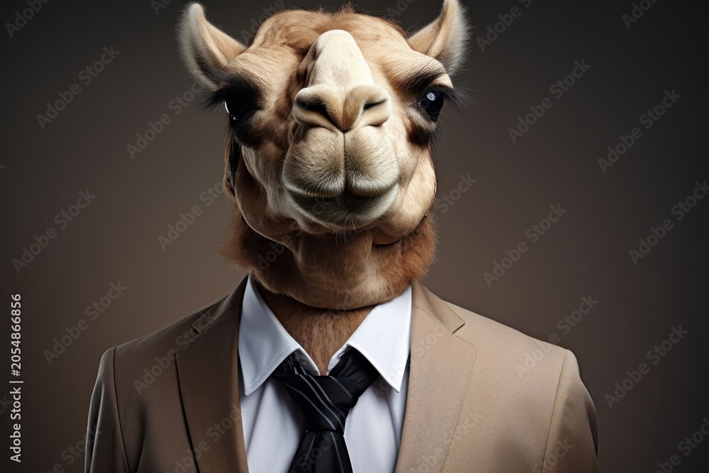 Fototapeta premium Camel animal portrait mammal.