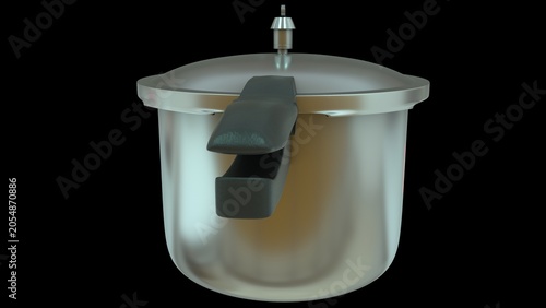 Photos A pressure cooker works by trapping steam inside a sealed pot