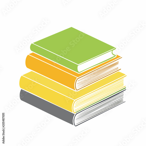 Stack of colorful books