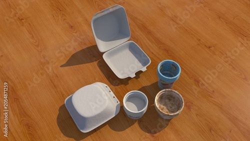 Canvas Print Biodegradable plastics are materials derived from renewable resources (like cornstarch or sugarcane) designed to decompose naturally into water and carbon dioxide via microorganisms