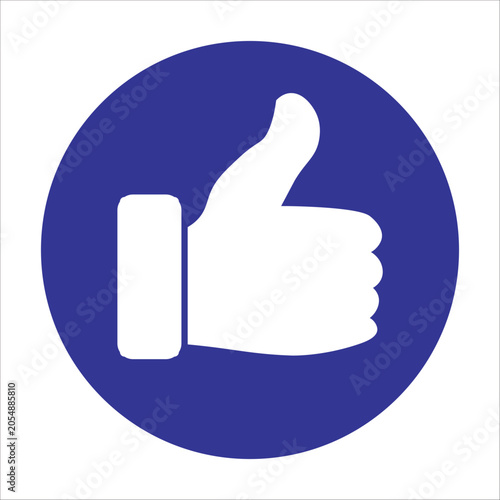 thumb up and down, thumb icon in flat style