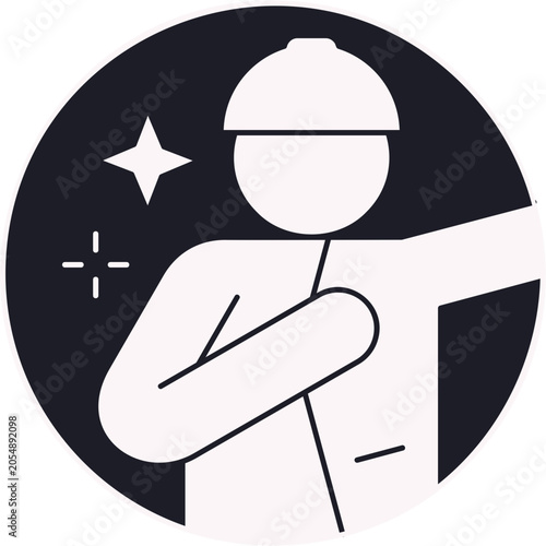 Fotografija Put On Sticker