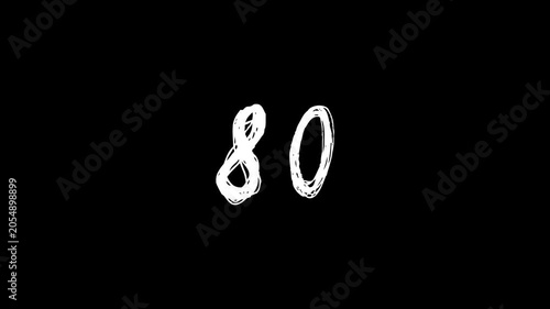 original digit counter. Digit counter from 0 to 80	
