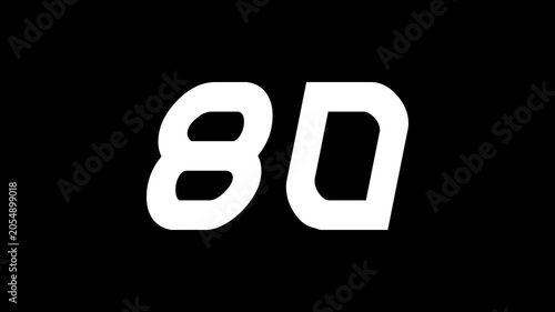 original digit counter. Digit counter from 0 to 80	
